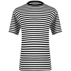 Thetru Herren Ringelshirt kurzarm schwarz-weiss – alltagstauglich (XL)