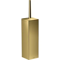 hansgrohe AXOR UNIVERSAL Rectangular Toilettenbürstenhalter, Wandmontage, Metall, 42655990, Farbe: Polished Gold Optic