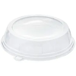MONOUSO - Plastikdeckel Transparent für Servierplatten rund 46x7m (5 Stück)
