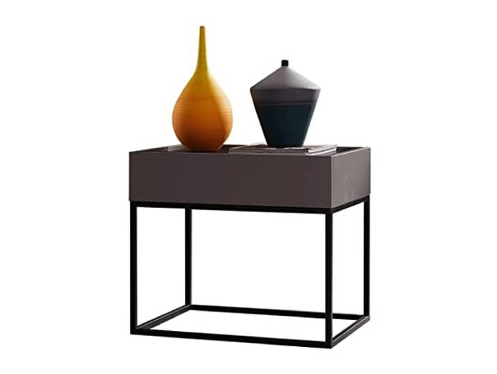 AZHKJKZH Nachttisch Nordic Simplicity Nachttisch, Schmiedeeisen, Matt Lackiert, Schlafzimmer, Wohnzimmer, Schließfach, Beistelltisch Wohnzimmer Schlafzimmer