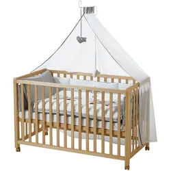 roba Beistellbett mit Ausstattung Jumbotwins 60x120 cm, grau