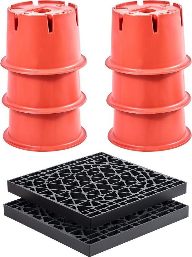 Nivellier-Set für Anhänger, Auffahrkeile - 8 Zoll hoch - Tragfähigkeit: 908 kg
