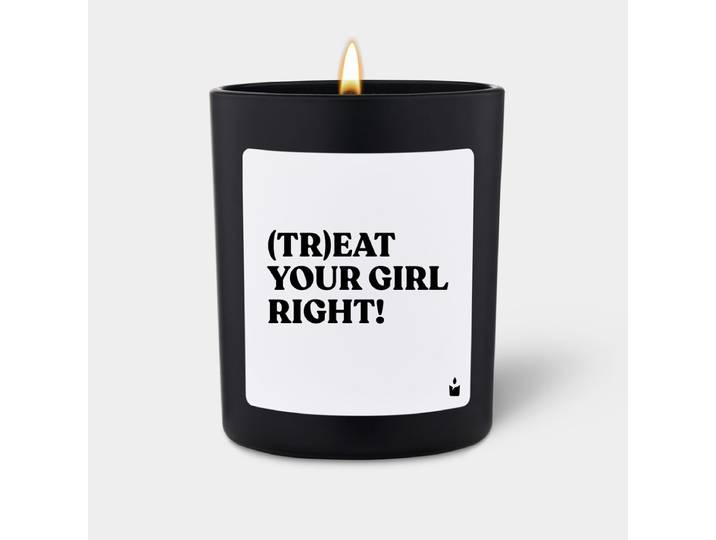 Duftkerze Schwarz Woody (Tr)Eat Your Girl Right!