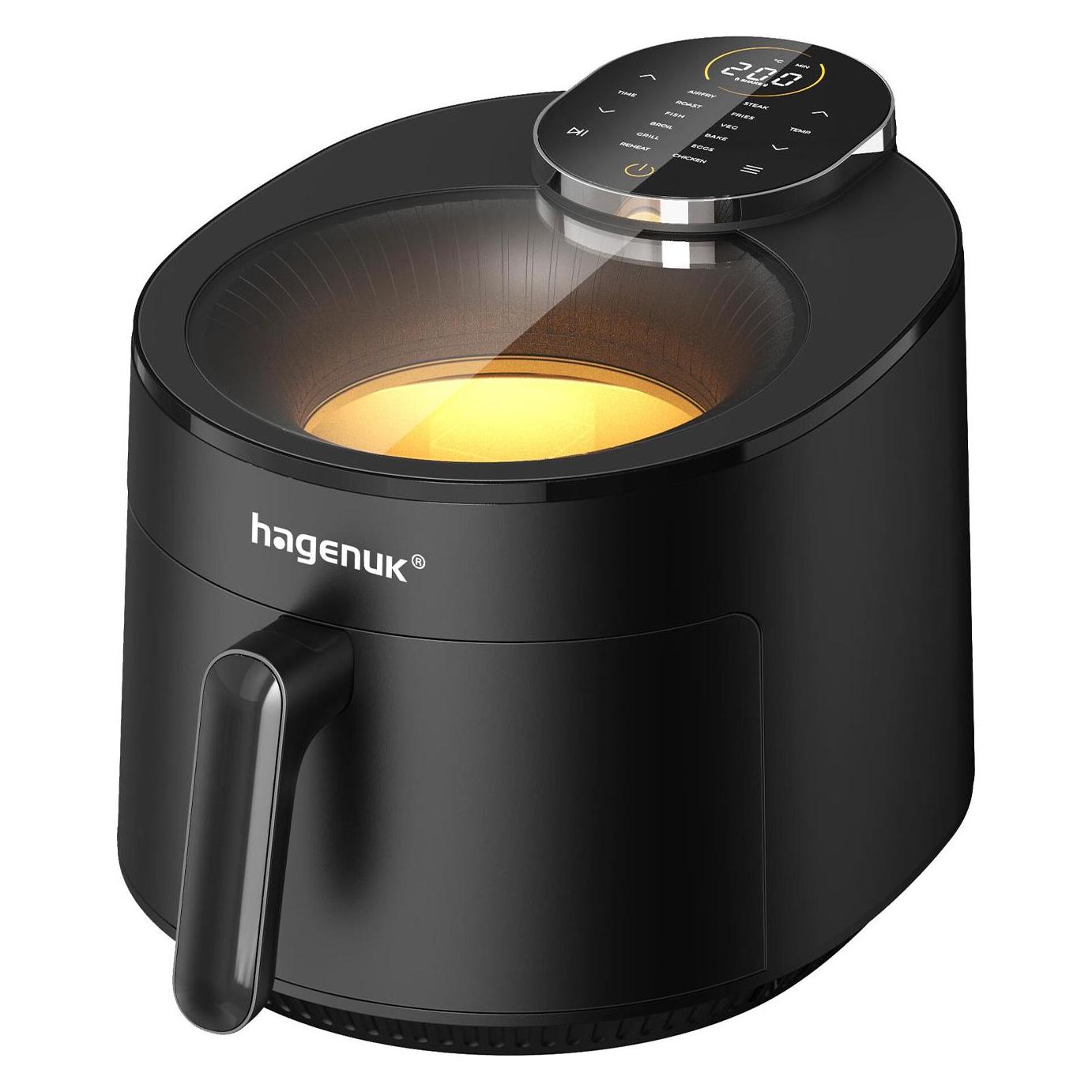 hagenuk Infrarot-Heissluftfritteuse mit Sichtfenster, 5 l, 1500W (5 l) (VAF-1500.5D)