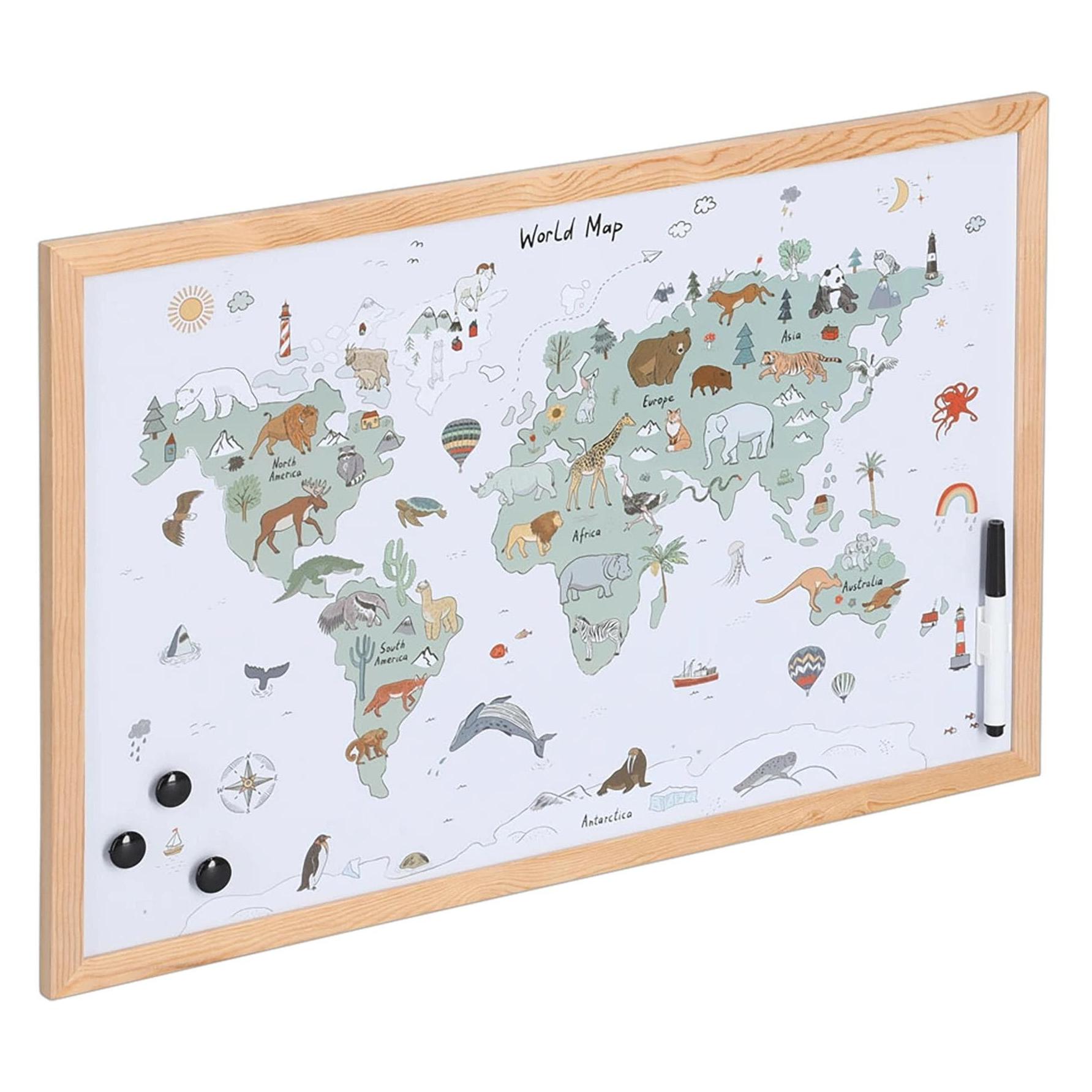 Zeller Present Weltkarte (Magnettafel, Wandtafel, 60 x 40 cm) (11276-135820.1000)
