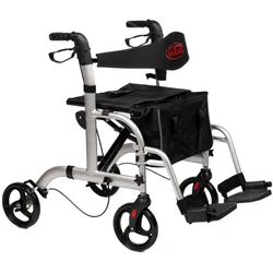 ANTAR Alu Vierrad-Rollator mit einklappbaren Fußstützen AT51005