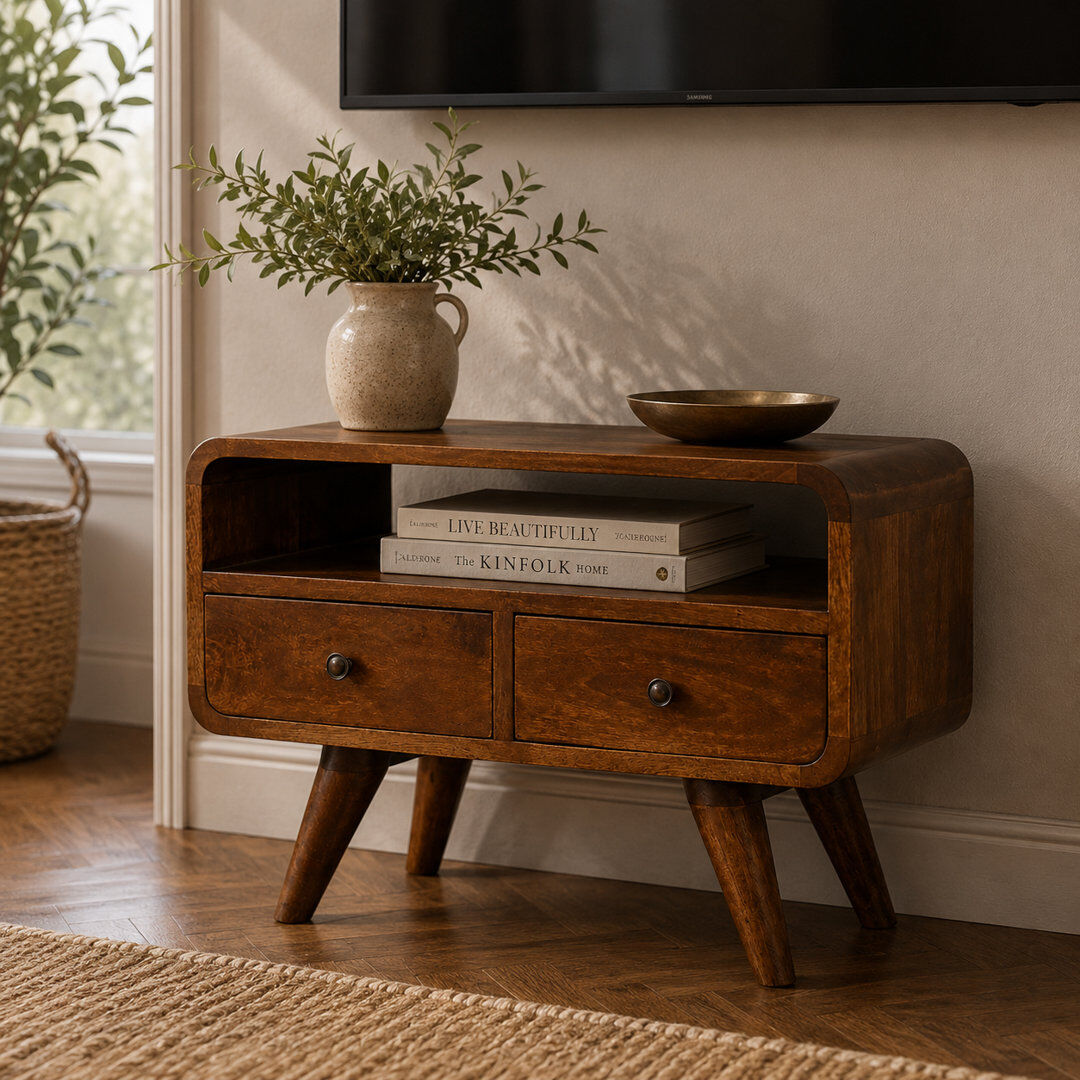 George Oliver Bracamonte TV Stand for TVs up to 24" Chestnut 24"