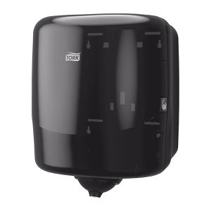 Tork Putztuchrollenhalter Reflex, 473191, M4, Wandhalter, Rollen bis 20 cm, Kunststoff, schwarz