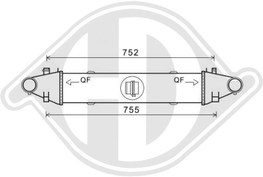 Diederichs Ladeluftkühler Dca1087 Für Mercedes