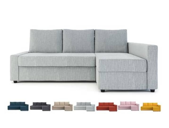 MASTERS OF COVERS Housse de rechange pour canapé d’angle IKEA Friheten Gris clair--