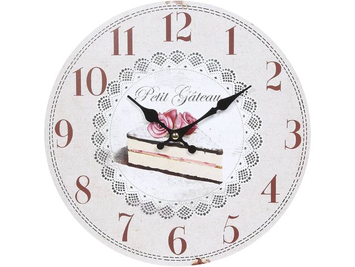 Wanduhr AMBIENTE HAUS Wanduhr - Torte 28cm , bunt, B:28cm H:28cm T:3,5cm, Wanduhren, Wanduhr