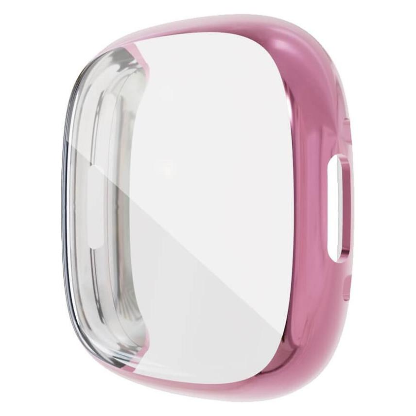 Cover-Discount Fitbit Versa 4 / Fitbit Sense 2 - Gummi Schutz Case rosa (EDA003615501D)