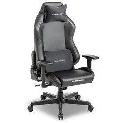 DXRacer Gamingstuhl DX-Racer Lederoptik Schwarz