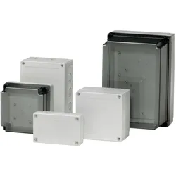 Fibox Gehäuse Polycarbonat 180x180x75mm (Gehäuse), Elektronikzubehör + Gehäuse, Grau