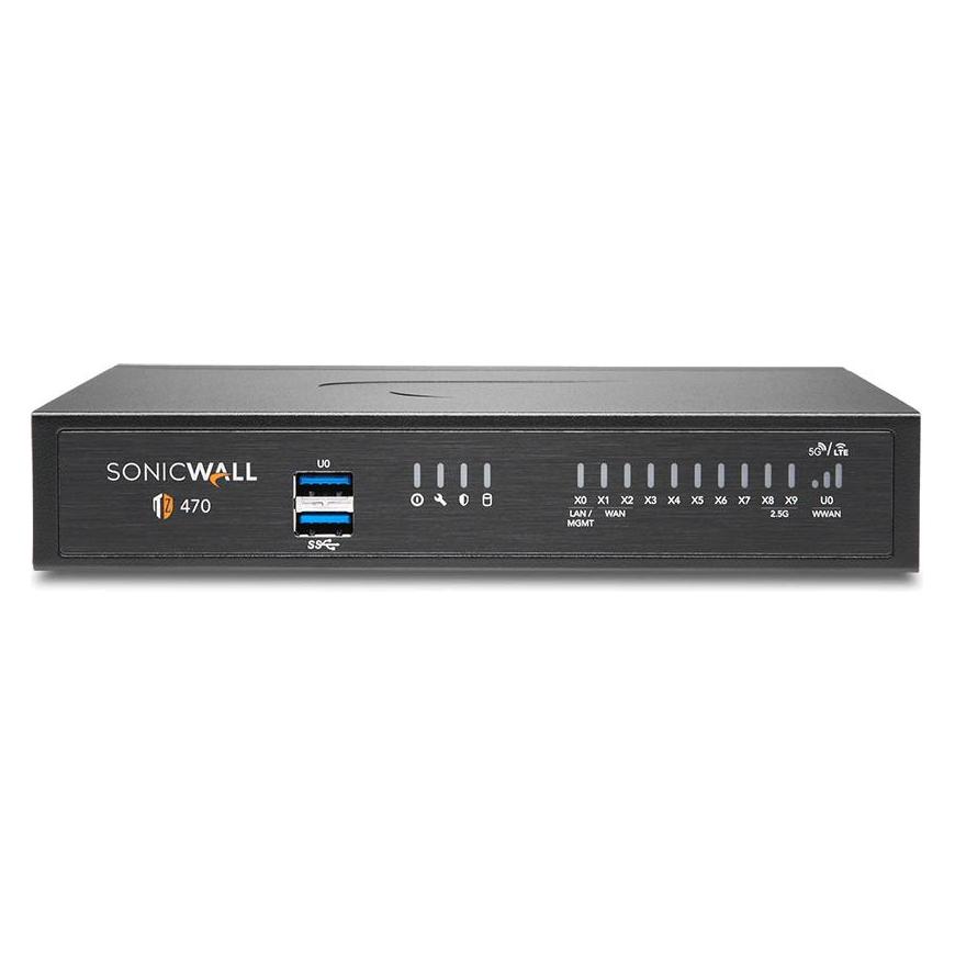 SonicWall TZ470W - Sicherheitsgerät - GigE, 2.5 GigE - Wi-Fi 5 - 2.4 GHz, 5 GHz - Desktop (02-SSC-8057)