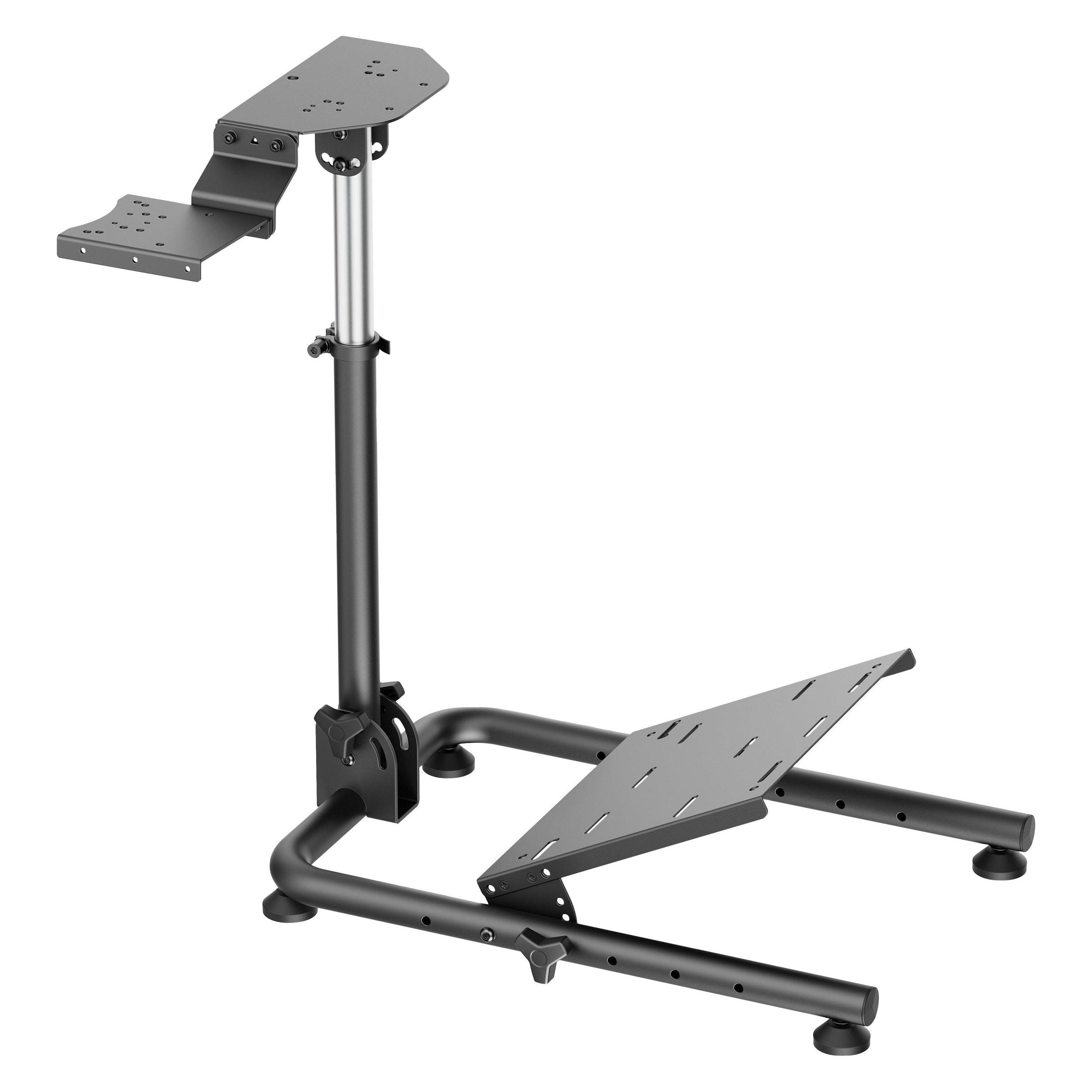 White Shark CONQUEROR-2 Foldable Racing Steering Wheel Stand With Gear Shifter Mount (CONQUEROR-2)