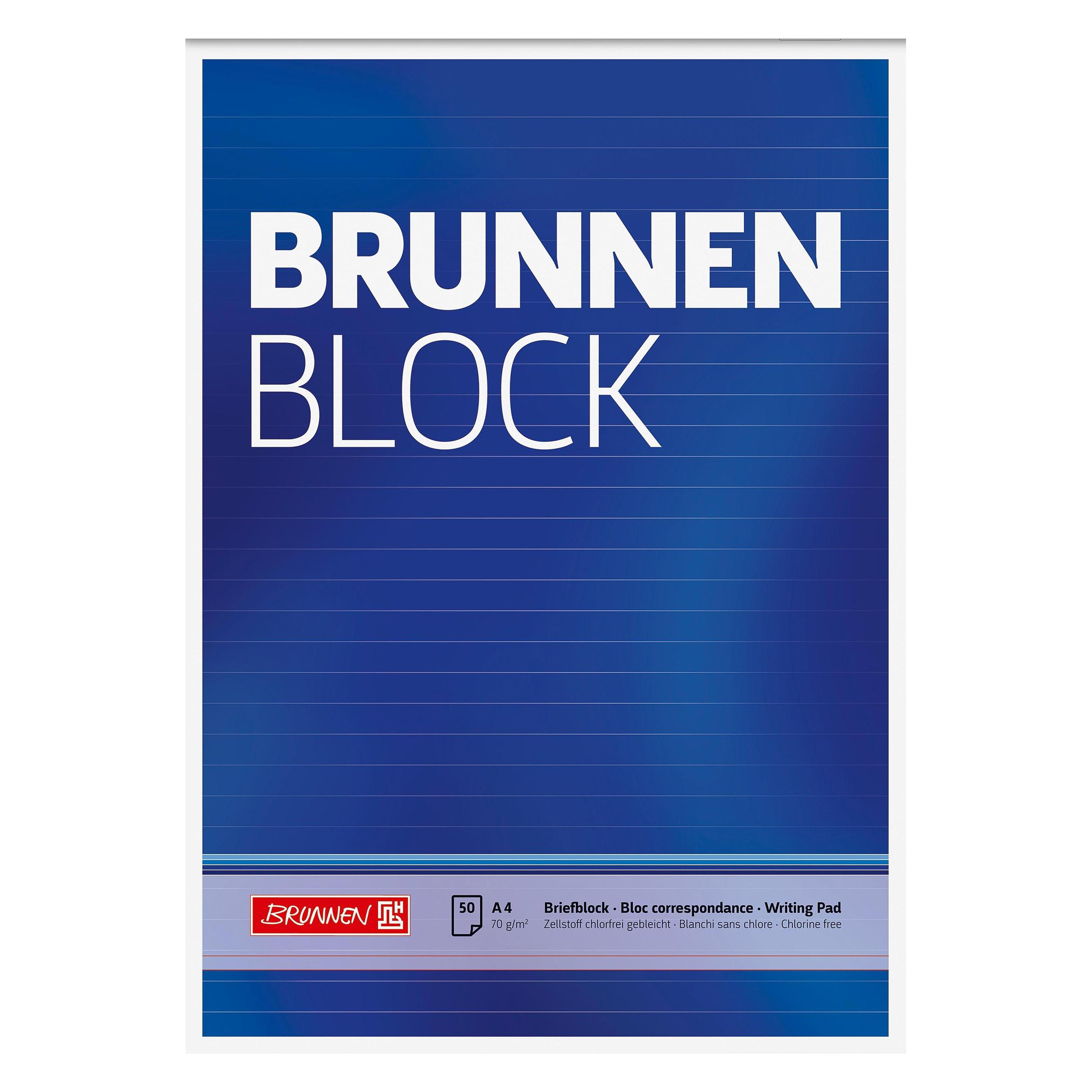 Brunnen Briefblock (A4, Liniert) (1052727) Mindestbestellmenge: 10 Stück
