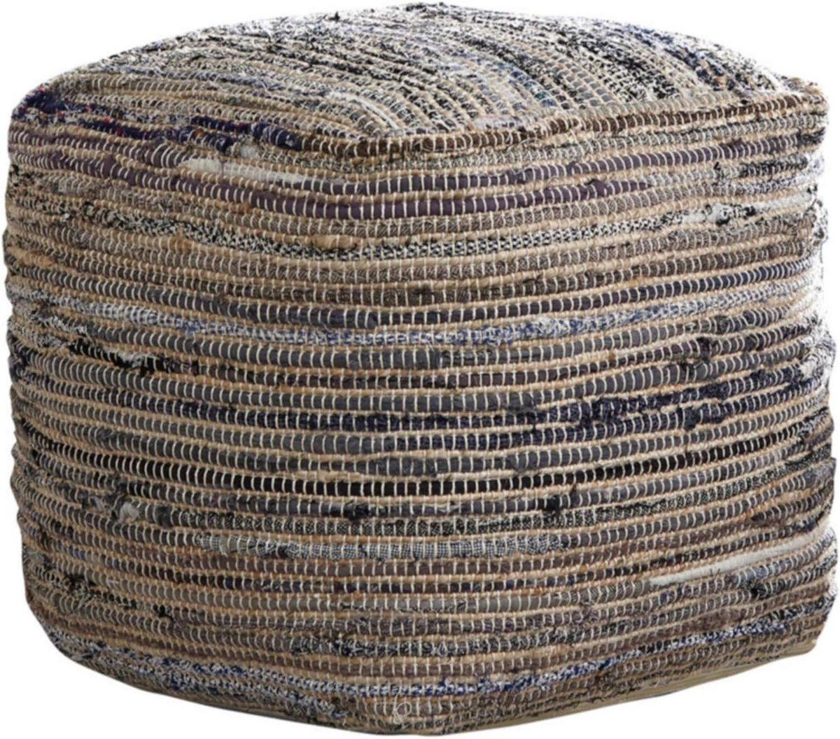 Comfortabele Poef Ottomaanse Voetsteun voor de Woonkamer - Naturel