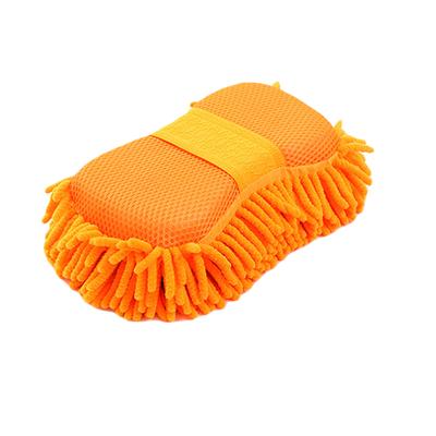 Car Care Detailing Brushes, Microfiber Washer Sponge, Auto Gloves Styling Supplies Accessories orange