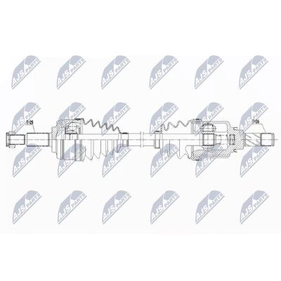 Nty Antriebswelle [Hersteller-Nr. NPW-RE-142] für Renault