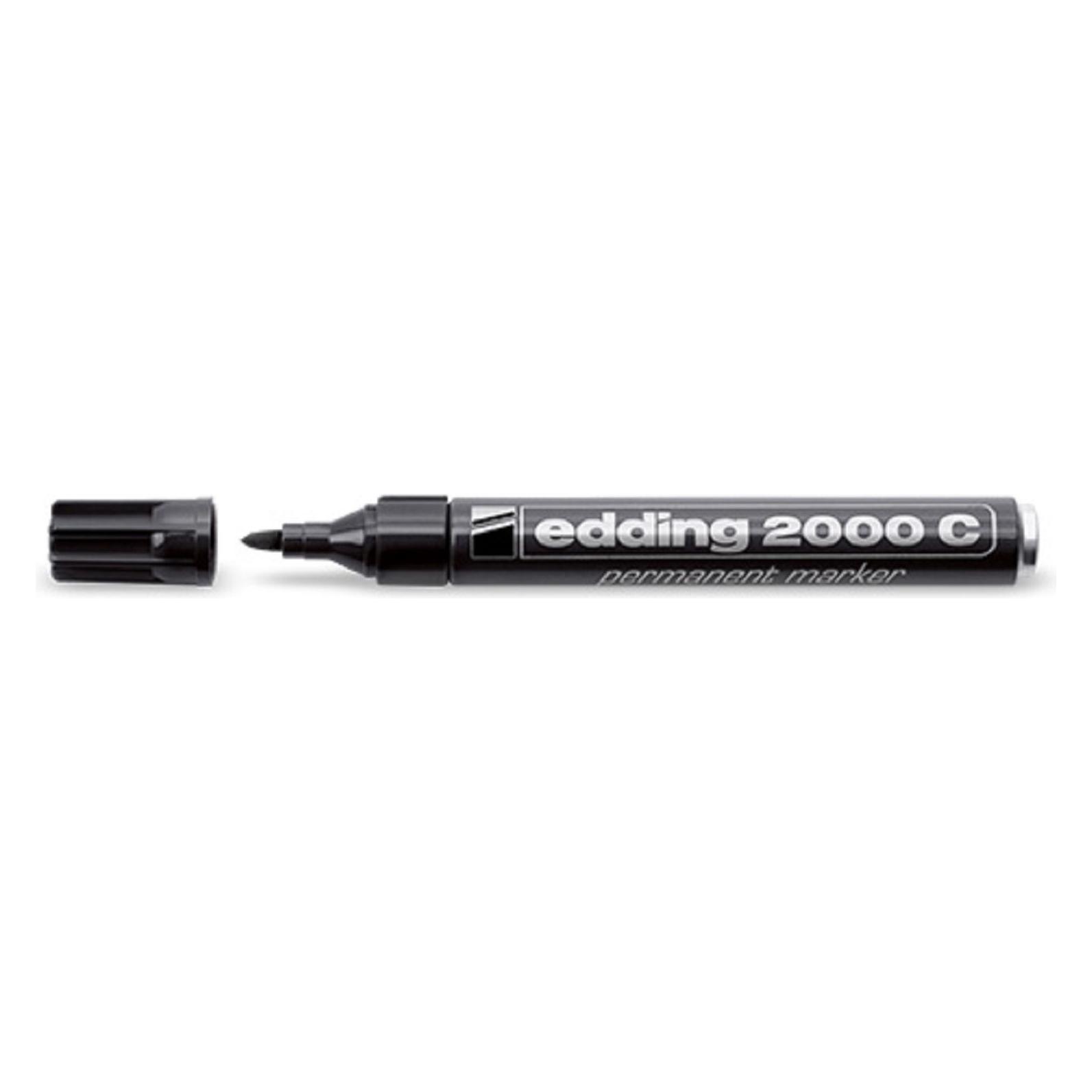 Povl Klitgaard & Co. Permanent marker edding 2000c, rund, sort (1x) (701002001)