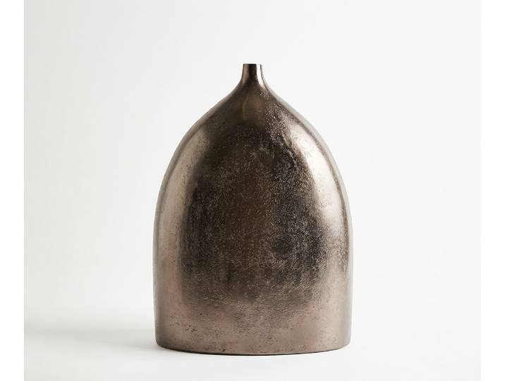 Vase Ogiva l39 x P18 x H51 cm Aluminium Mokka Bronze Moulé
