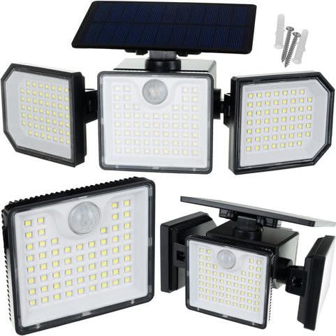 Northio Solar LED Zonnelamp met 167 LED's, 500 lumen, bewegingssensor en afstandsbediening