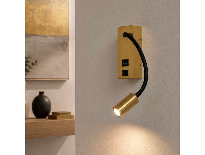 Nachtkastlampje Easy goud Artdelight - WL EASY LED GO