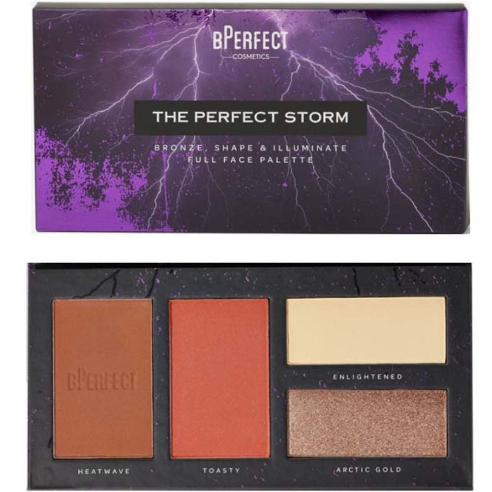 Bperfect The Perfect Storm Palette - Bronze, Shape and Illuminate 140g