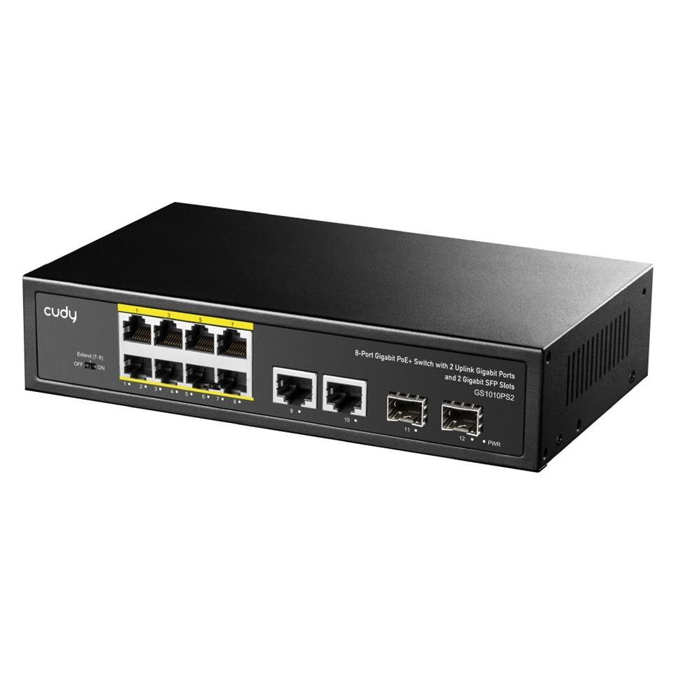 Cudy Switch (GS1010PS2) (10 Ports) (GS1010PS2)