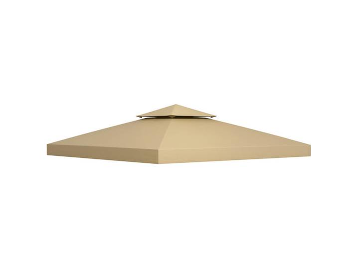 ComfortXL Ersatzdach für Gartenpavillon De-12550 3x3 m Beige, 300x1x300 cm, Sonnenschutz, Pavillons
