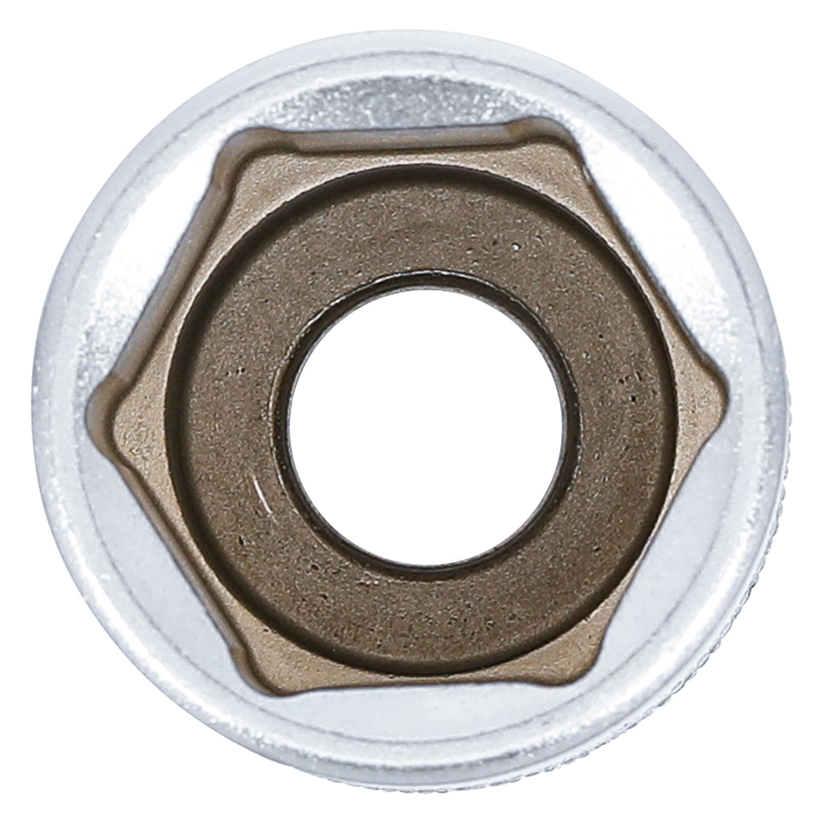 BGS Steckschlüssel-Einsatz Sechskant, tief | Antrieb Innenvierkant 12,5 mm (1/2") | SW 23 mm (23 mm) (10563)