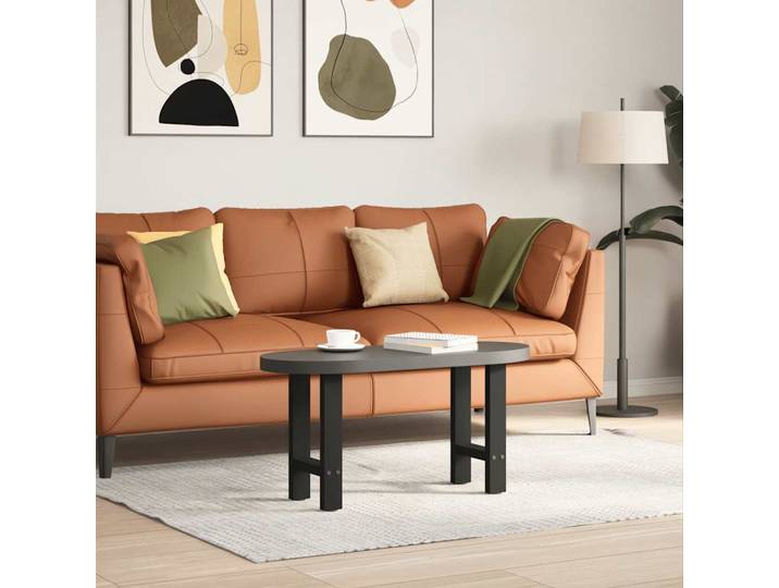 vidaXL Couchtischbeine Schwarz 2 Stk. 28x(42-43) cm Stahl