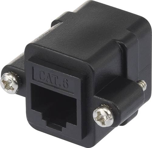 Renkforce RJ45 Netzwerk Adapter CAT 6 [1x RJ45-Buchse - 1x RJ45-Buchse] Schwarz