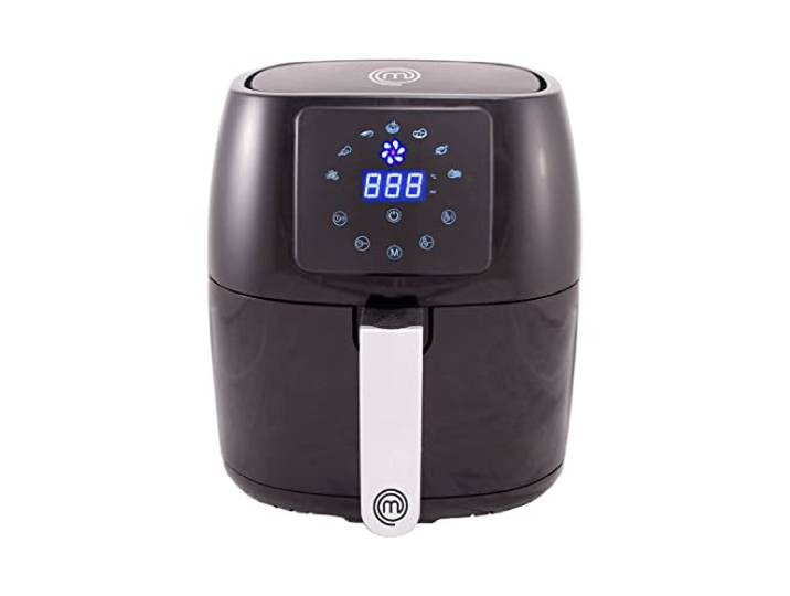 MasterChef Heißluftfritteuse 4,5L Airfryer 1400W, Fritteuse Heissluft ohne Fett für 2-4 Personen, Heissluftfriteuse mit Digitales Touchscreen und 7 Programmen, Vorheizen & Warmhalten, 80-200°C