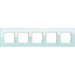 GIRA Abdeckrahmen 5-fach - Esprit (Glas mint)