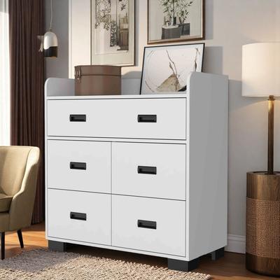 ZWYO HOSIMU "35.43"" High 4-Drawer Chest with Superior Top and Storage Drawers"