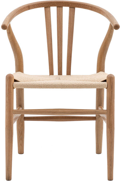 Isabelline Pratt Solid Wood Dining Chair Light Brown 76cm H X 42cm W X 47cm D
