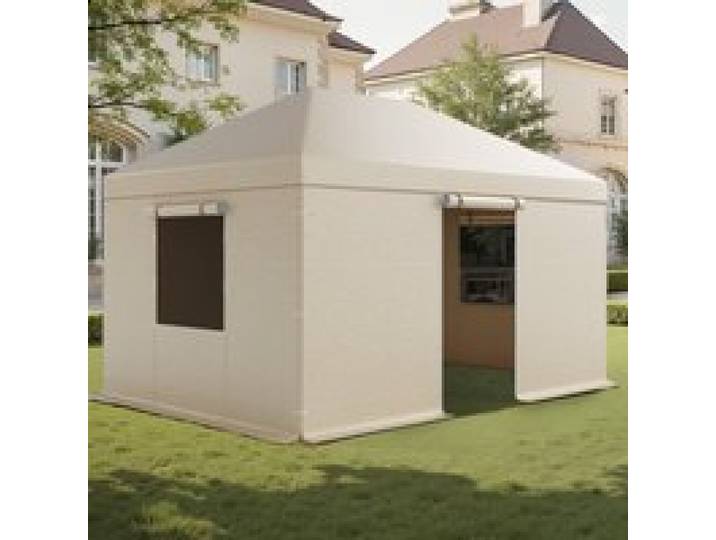 VEVOR Winter Pavillonabdeckung, 3,1x4,41 m, Allwetter-Pavillonabdeckung mit Seitenwänden & Netzfenstern, PE-Material, geschlossene Lagerschutzabdeckungen, Pavillons nicht im Lieferumfang enthalten