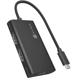 Icy Box IB-AD1030-C (HDMI), Video Adapter, Schwarz