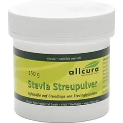 allcura Stevia Streupulver 150 g Pulver