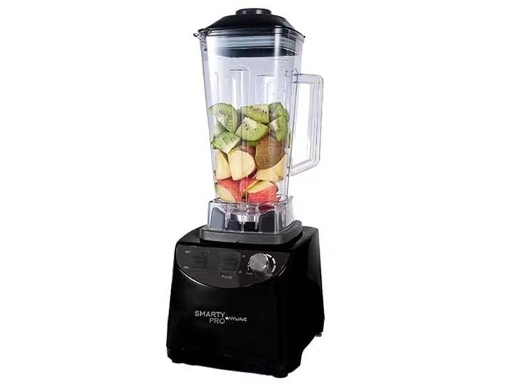 My Wave - Profi Standmixer - Leistung 1500W - Für Feste und Flüssige Nahrungsmittel - Mixer mit 2 L Fassungsvermögen und 10 Geschwindigkeiten - 6 Edelstahlklingen - Spülmaschinenfest