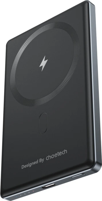ChoeTech PD20W 5000mAh Ultra-thin magnetic power bank-SUPER SLIM only 8.9mm Black
