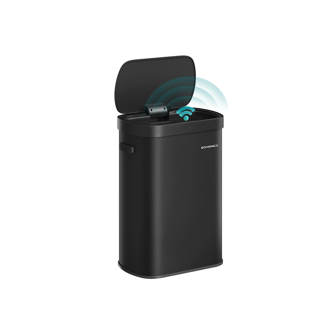 SONGMICS Automatischer Mülleimer mit Sensor und Softclose-Deckel aus Stahl LTB640B02