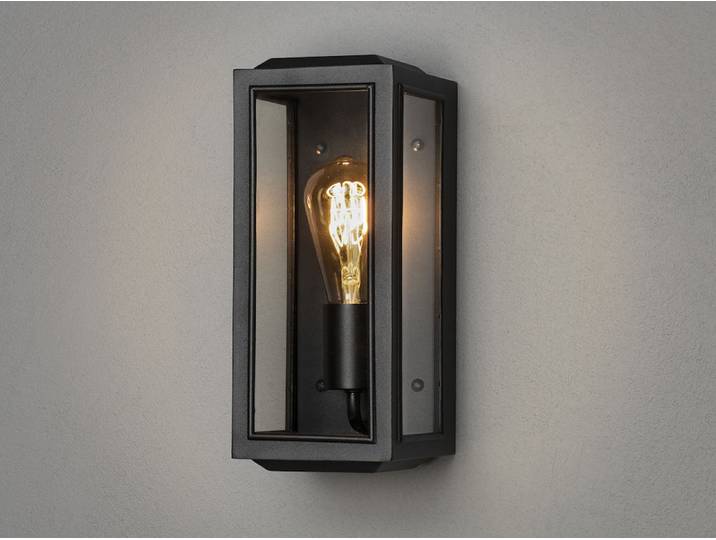 Carpi Wandl. mittel E27 Messing mit klarem Glas