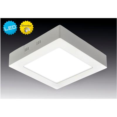 NÄVE LED Panel "Dimplex", weiß, 1, H: 3,5cm, 1 Stk., Leuchten, Aufbaupanel weiß, dimmbar, Phasenabschnitt, Maße: s: 30x30cm, h:3,5cm