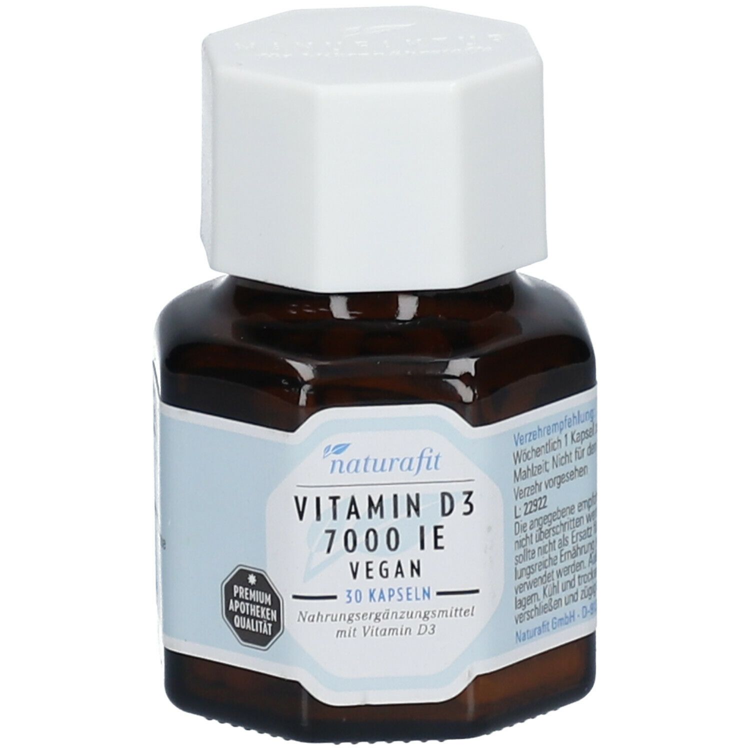 Naturafit Vitamin D3 7000 I.e. vegan Kapseln 30 St