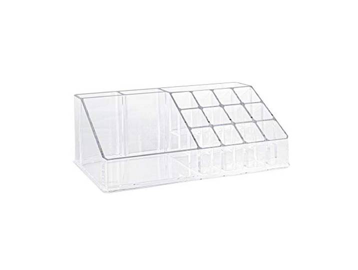 Make up Organizer met 16 Vakken - Make-up Organizer Transparant - Sieraden Makeup Cosmetica Opbergsysteem - Display Houder voor Lippenstift / Nagellak / Brushes / Visagie - Make up kwasten / Sieraden etc. - Decopatent