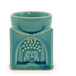 Square Buddha Burner - Soft Turquoise