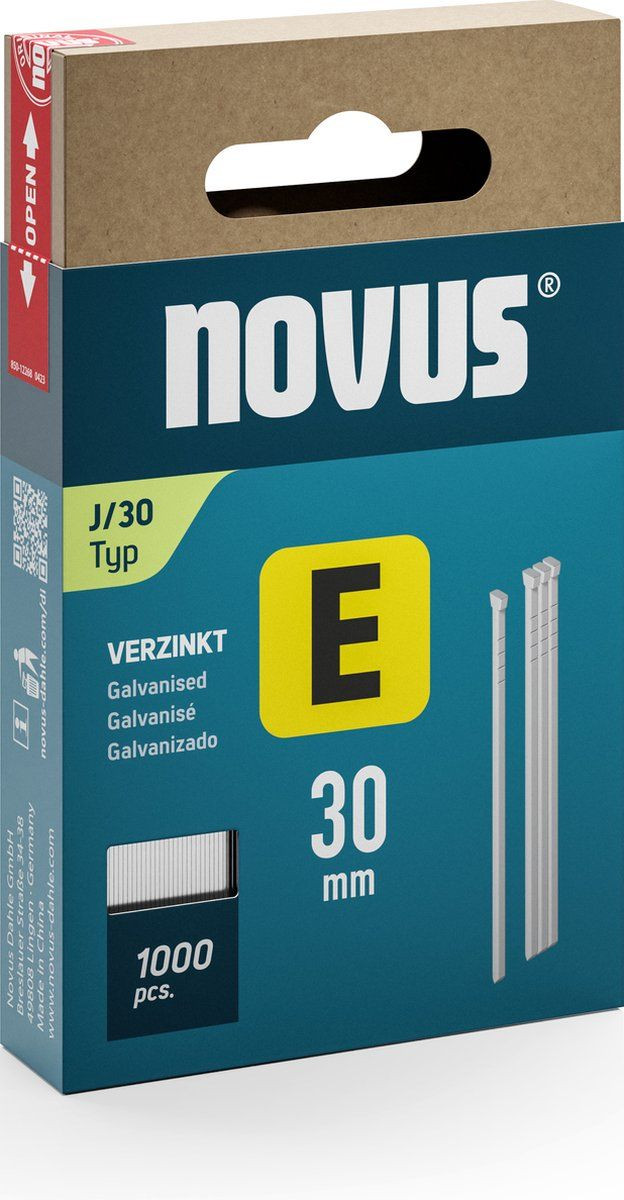 Novus Verzonken kopspijkers E J/30 mm - 1000 stuks